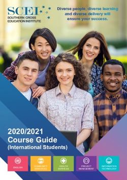 2020/2021 Course Guide - (International Students) - Diverse people, diverse learning - Southern Cross Education Institute
