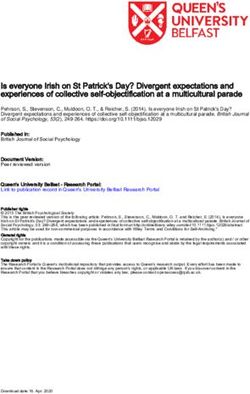 Is everyone Irish on St Patrick's Day? Divergent expectations and experiences of collective self-objectification at a multicultural parade ...