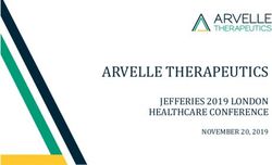 ARVELLE THERAPEUTICS JEFFERIES 2019 LONDON HEALTHCARE CONFERENCE - NOVEMBER 20, 2019