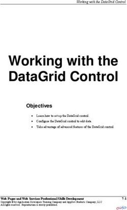 Working with the DataGrid Control - Objectives
