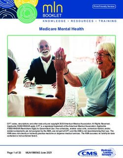 Medicare Mental Health - CMS