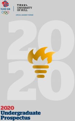 UNIVERSITY OF HULL - 2020 Undergraduate Prospectus