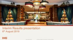 Interim Results presentation - 6th August 2019 Hotel Indigo Venice - Sant'Elena, Italy - InterContinental Hotels Group