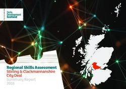 Regional Skills Assessment Stirling & Clackmannanshire City Deal Summary Report - Skills Development Scotland