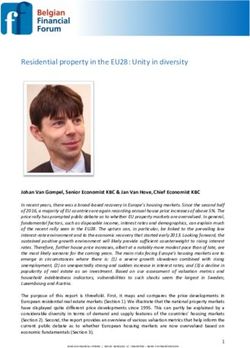 Residential property in the EU28: Unity in diversity - Belgian ...