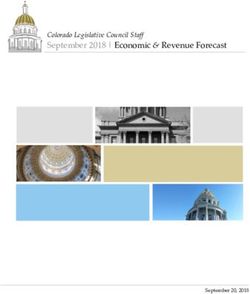 September 2018 | Economic & Revenue Forecast - Colorado Legislative Council Staff - Colorado General ...