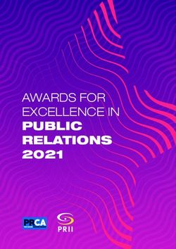 AWARDS FOR EXCELLENCE IN PUBLIC RELATIONS 2021