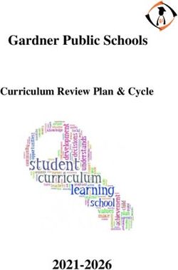 Gardner Public Schools 2021-2026 - Curriculum Review Plan & Cycle