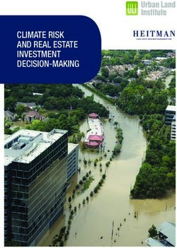 CLIMATE RISK AND REAL ESTATE INVESTMENT DECISION-MAKING - ULI Europe