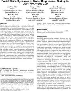 Social Media Dynamics of Global Co-presence During the 2014 FIFA World Cup