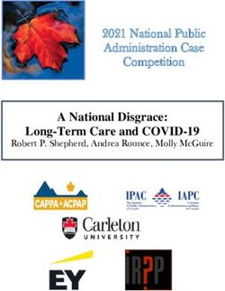 A National Disgrace: Long-Term Care and COVID-19 - 2021 National Public Administration Case Competition