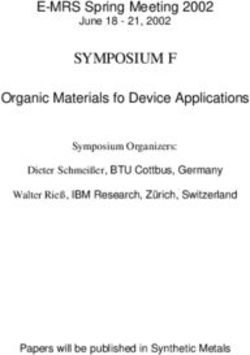 SYMPOSIUM F E-MRS Spring Meeting 2002 Organic Materials fo Device Applications - June 18 - 21, 2002 - BTU Cottbus