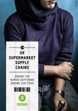 UK SUPERMARKET SUPPLY CHAINS - ENDING THE HUMAN SUFFERING BEHIND OUR FOOD - Le Basic