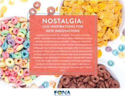 NOSTALGIA: OLD INSPIRATIONS FOR NEW INNOVATIONS