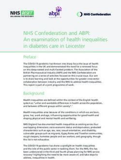 NHS Confederation and ABPI: An examination of health inequalities in diabetes care in Leicester