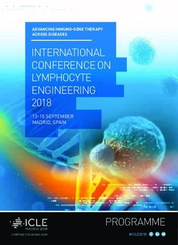INTERNATIONAL CONFERENCE ON LYMPHOCYTE ENGINEERING 2018 - 13-15 SEPTEMBER MADRID, SPAIN