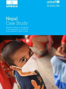 Nepal Case Study Situation Analysis on the Effects of and Responses to COVID-19 on the Education Sector in Asia - UNICEF