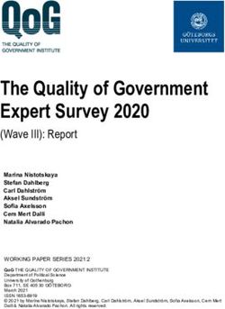 The Quality of Government Expert Survey 2020