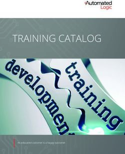 TRAINING CATALOG - An educated customer is a happy customer - Automated Logic