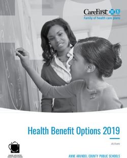 Health Benefit Options 2019 - ANNE ARUNDEL COUNTY PUBLIC SCHOOLS Actives - CareFirst
