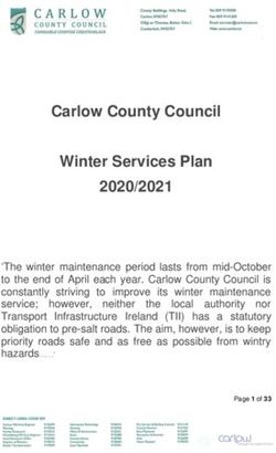 Carlow County Council Winter Services Plan 2020/2021
