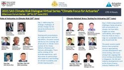 2021 SAS Climate Risk Dialogue Virtual Series "Climate Focus for Actuaries"