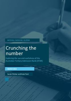 Crunching the number Exploring the use and usefulness of the Australian Tertiary Admission Rank (ATAR) - SEDA College