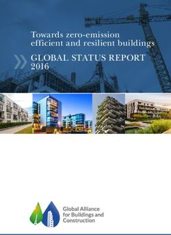 GLOBAL STATUS REPORT 2016 - Towards zero-emission efficient and resilient buildings - World Green Building Council