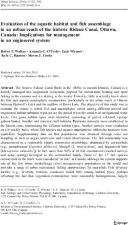 Evaluation of the aquatic habitat and fish assemblage in an urban reach of the historic Rideau Canal, Ottawa, Canada: Implications for management ...