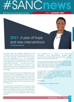 2021: A year of hope and new interventions