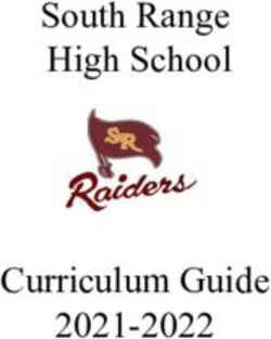 South Range High School - Curriculum Guide 2021-2022
