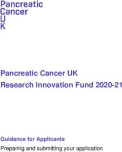 Pancreatic Cancer UK Research Innovation Fund 2020-21 - Guidance for Applicants Preparing and submitting your application