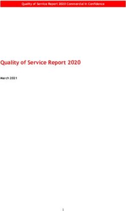 Quality of Service Report 2020