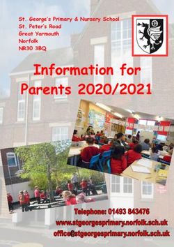 Information for Parents 2020/2021 - St. George's Primary & Nursery School St. Peter's Road Great Yarmouth Norfolk NR30 3BQ - St Georges Primary School