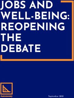 JOBS AND WELL-BEING: REOPENING THE DEBATE - September 2021 - Autonomy