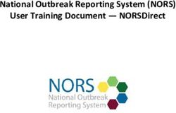 National Outbreak Reporting System (NORS) User Training Document - NORSDirect - CDC