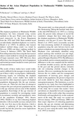 Status of the Asian Elephant Population in Mudumalai Wildlife Sanctuary