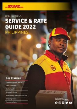 SERVICE & RATE GUIDE 2022 - PHILIPPINES DHL EXPRESS - MYDHL