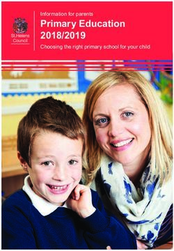 Primary Education 2018/2019 - Information for parents - St Helens Council