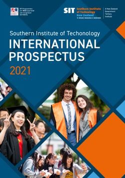 INTERNATIONAL PROSPECTUS - 2021 Southern Institute of Techonology - Southern Institute of ...