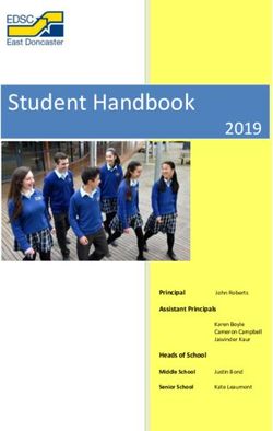Student Handbook 2019 - East Doncaster Secondary College
