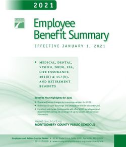 Employee Benefit Summary - EFFECTIVE JANUARY 1, 2021 - Montgomery County ...