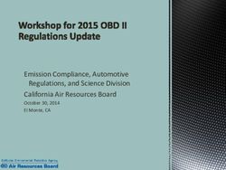 Emission Compliance, Automotive Regulations, and Science Division California Air Resources Board - October 30, 2014 El Monte, CA