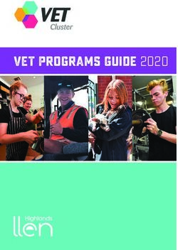 VET Programs Guide 2020 - Damascus College