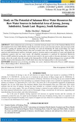 Study on The Potential of Salaman River Water Resources for Raw Water Sources in Industrial Area of Jorong, Jorong Subdistrict, Tanah Laut ...