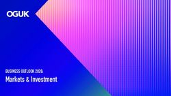 Markets & Investment BUSINESS OUTLOOK 2020: Oil & Gas UK