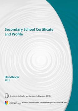 Secondary School Certificate and Profile - Handbook 2012