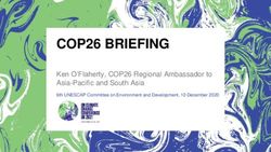 COP26 BRIEFING Ken O'Flaherty, COP26 Regional Ambassador to Asia-Pacific and South Asia