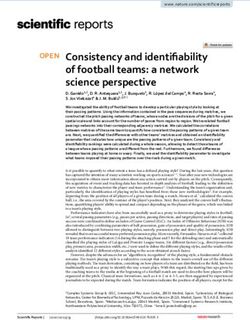 Consistency and identifiability of football teams: a network science perspective - Nature