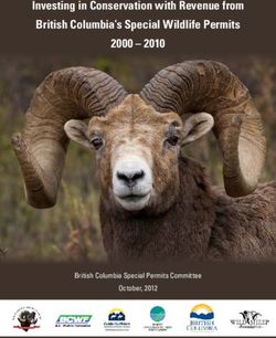 Investing in Conservation with Revenue from British Columbia's Special Wildlife Permits 2000 2010 - British Columbia Special Permits Committee ...